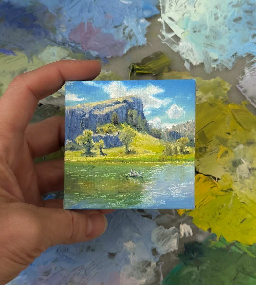 Driftboats at Mountain Palace Mini by Becky Smith-Dobbins, Image 1.