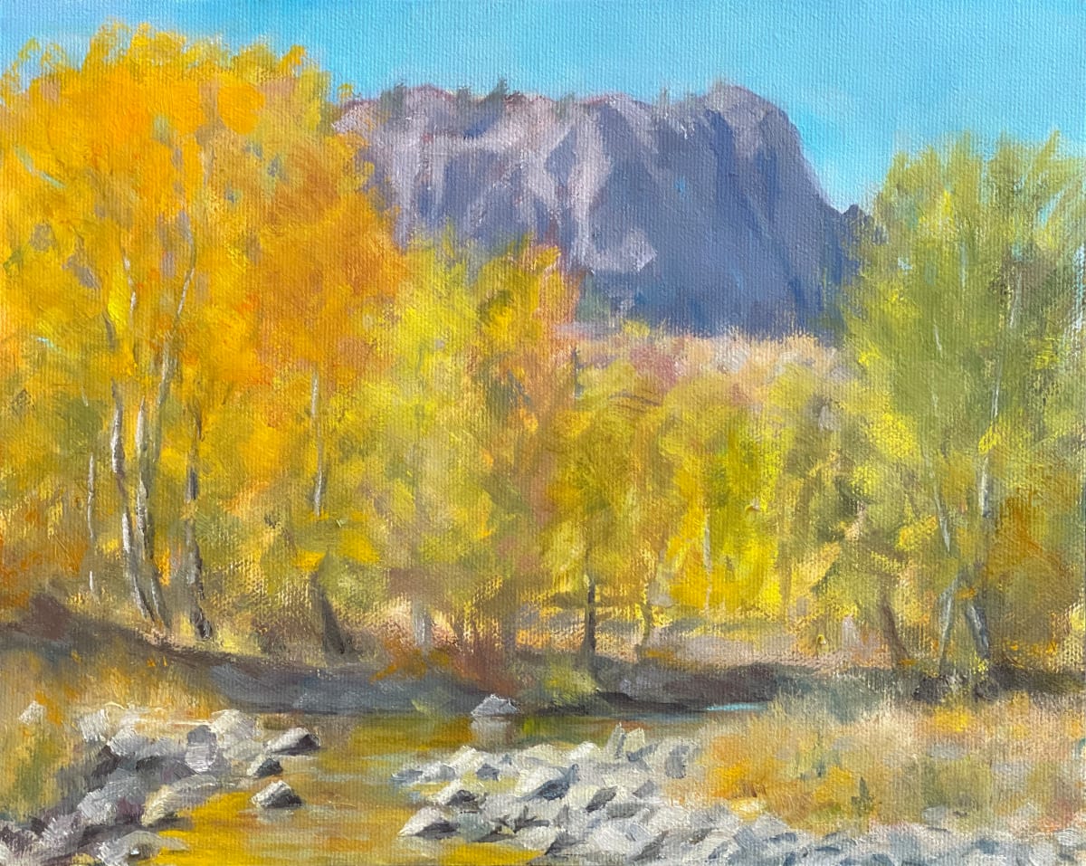 Aspens On Sheep Creek by Becky Smith-Dobbins 