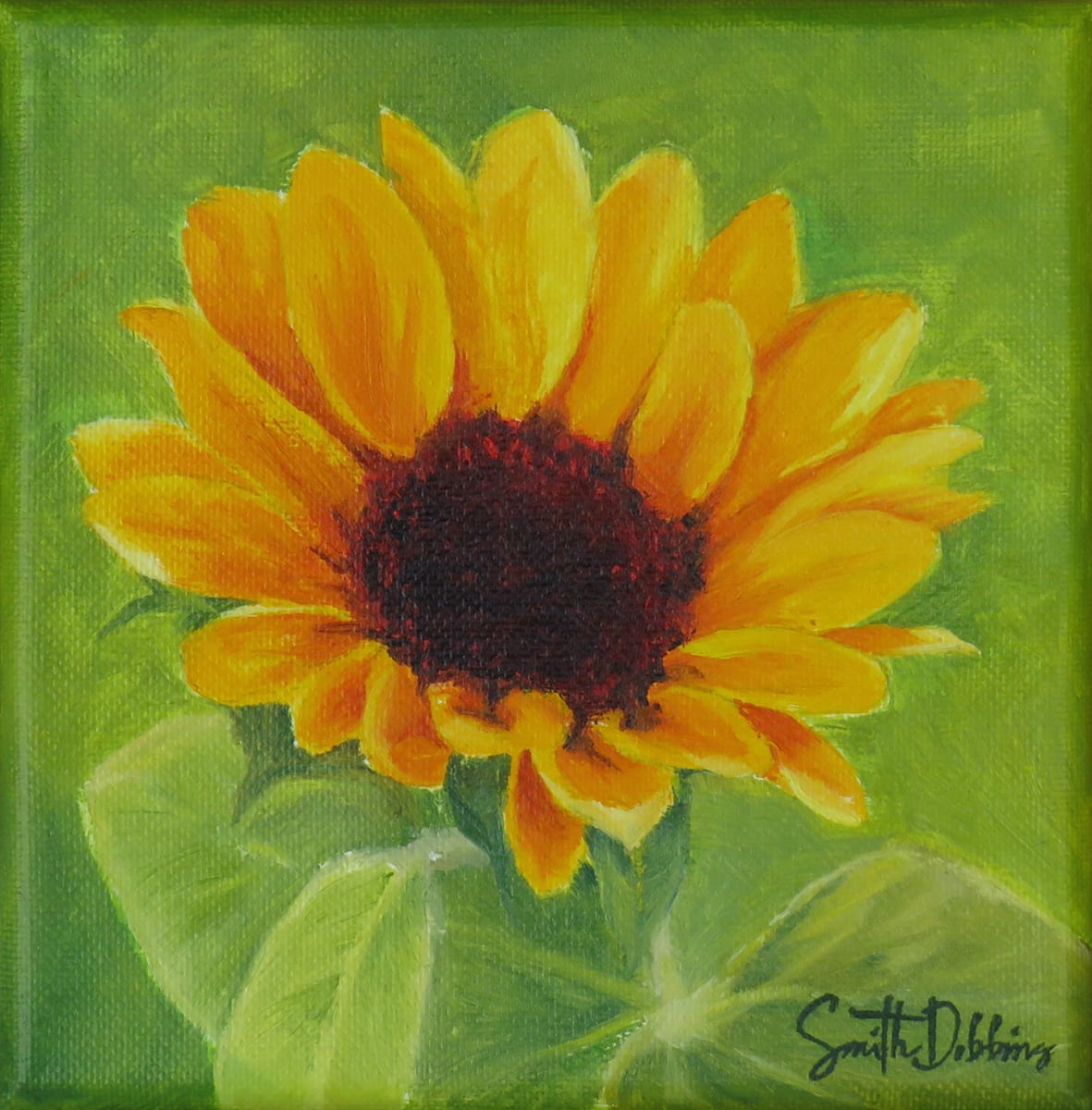 Sunflower in Green 
