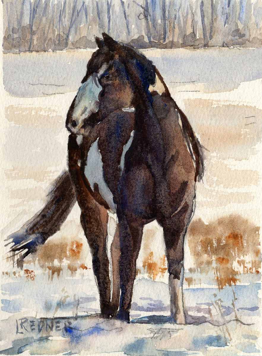 Parade of Horses 11. Crisp Winters Day by Lynette Redner 