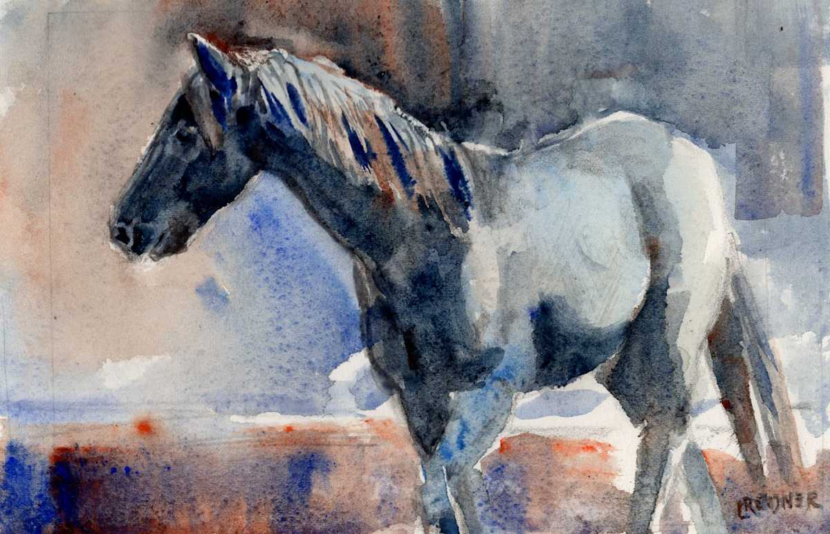 PARADE OF HORSES: 13.Winter's Day by Lynette Redner 