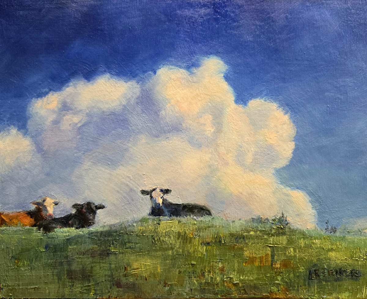 Cattle On High by Lynette Redner 