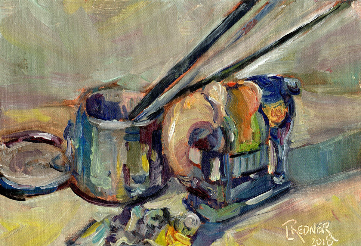 Art Studio Still Life by Lynette Redner 