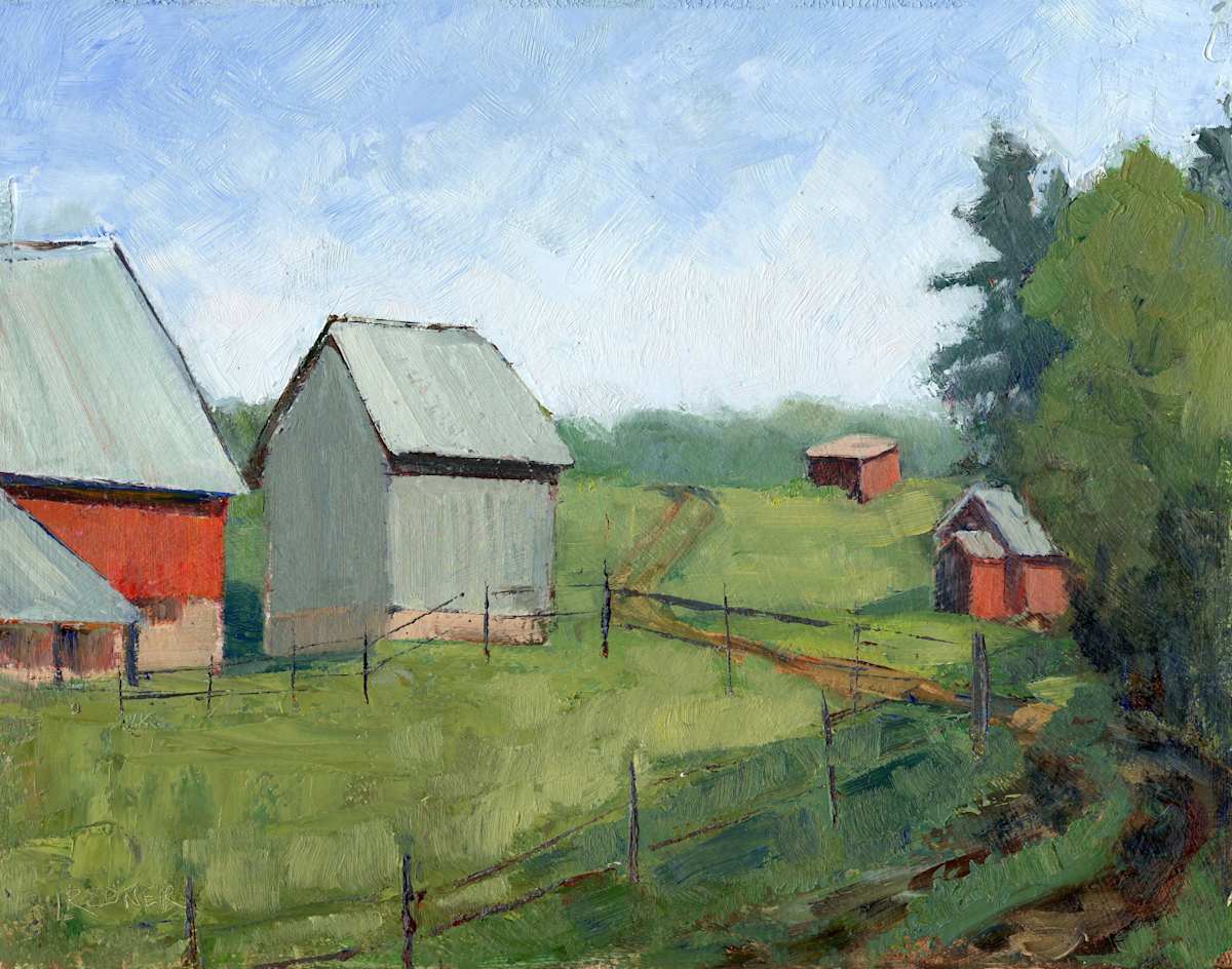 Farm Across the Road by Lynette Redner 