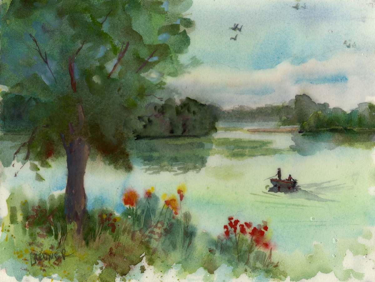Fishing the Backwaters by Lynette Redner, Image 1.