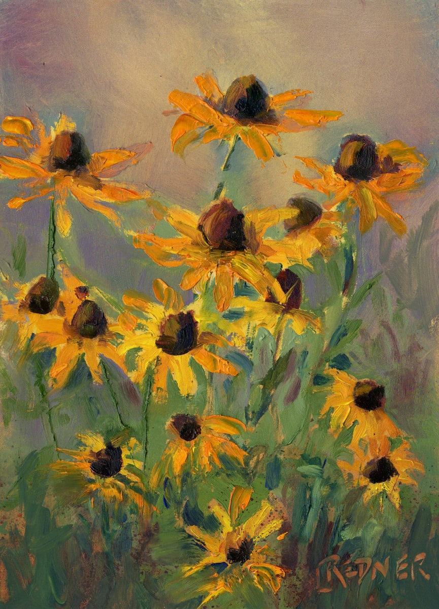 The Flowers in the Yard by Lynette Redner 