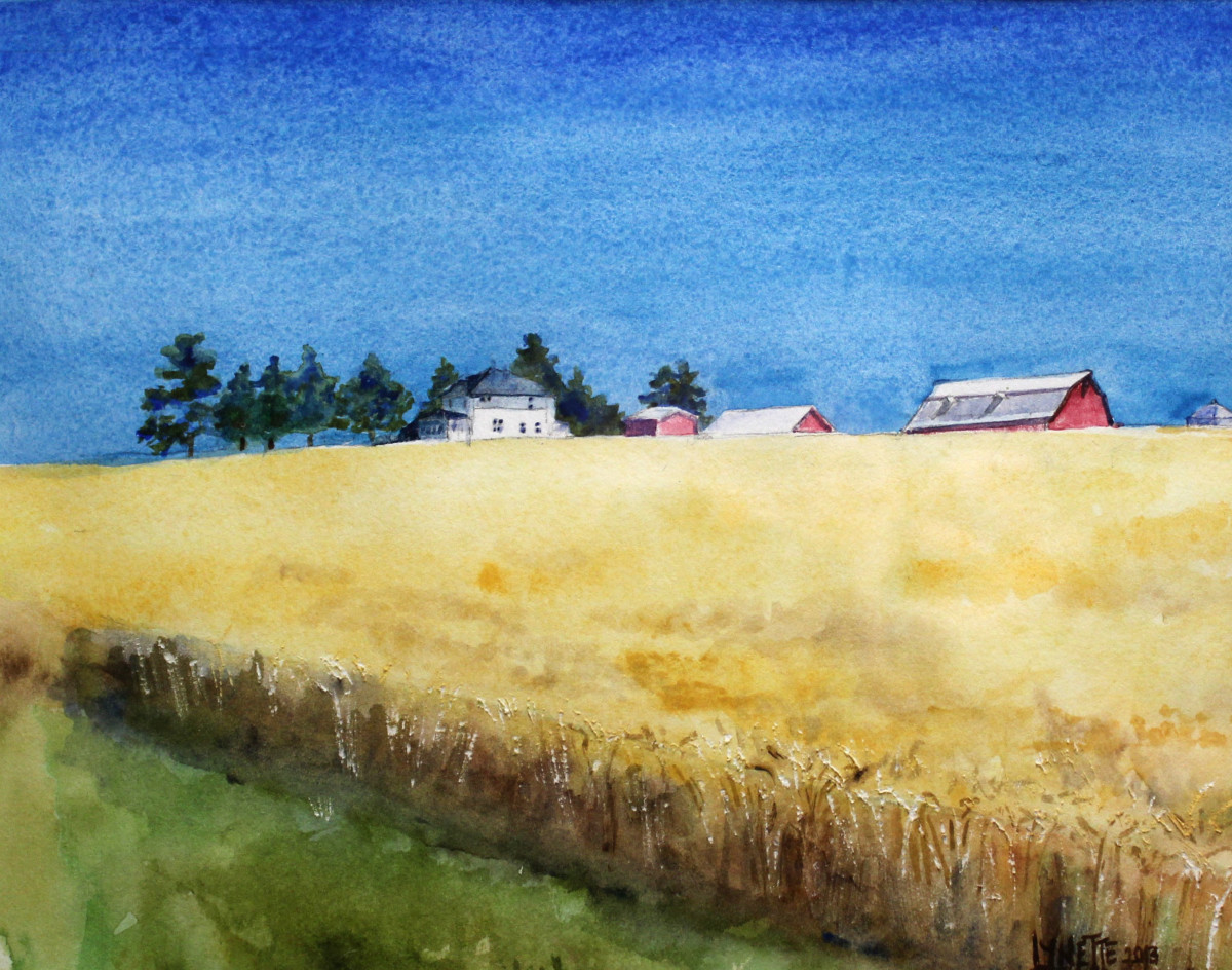 Farm on Highway P by Lynette Redner 