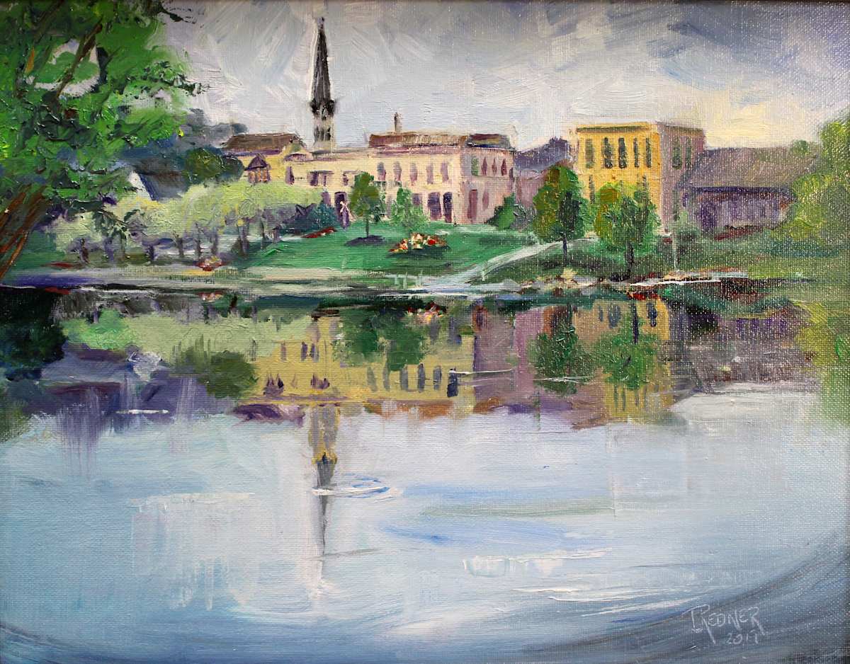 Whitewater Skyline, Whitewater, Wisconsin by Lynette Redner, Image 1.
