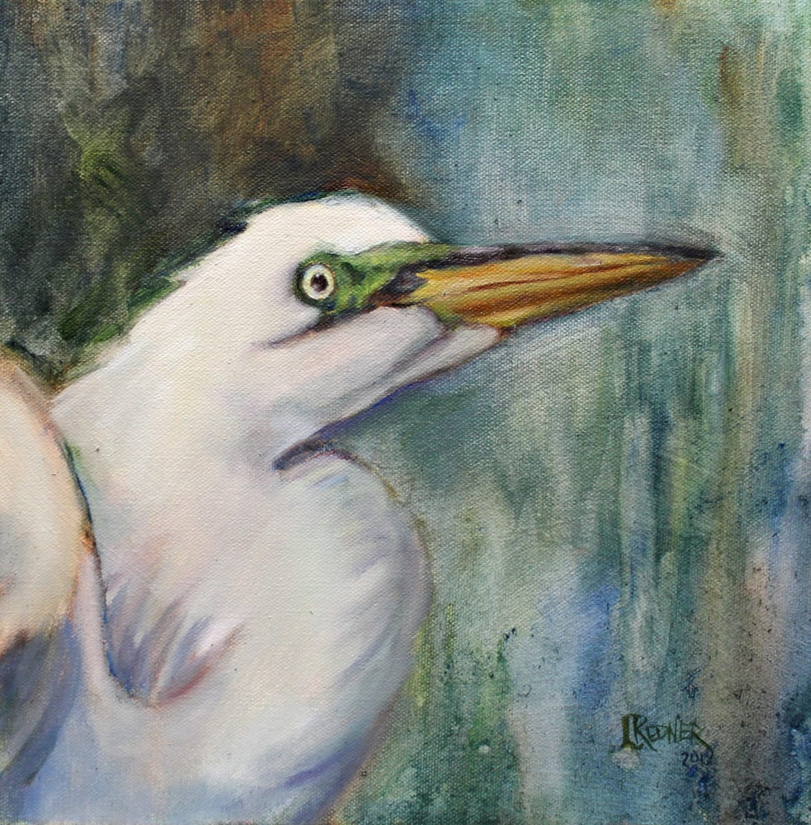 The Great Egret by Lynette Redner, Image 1.