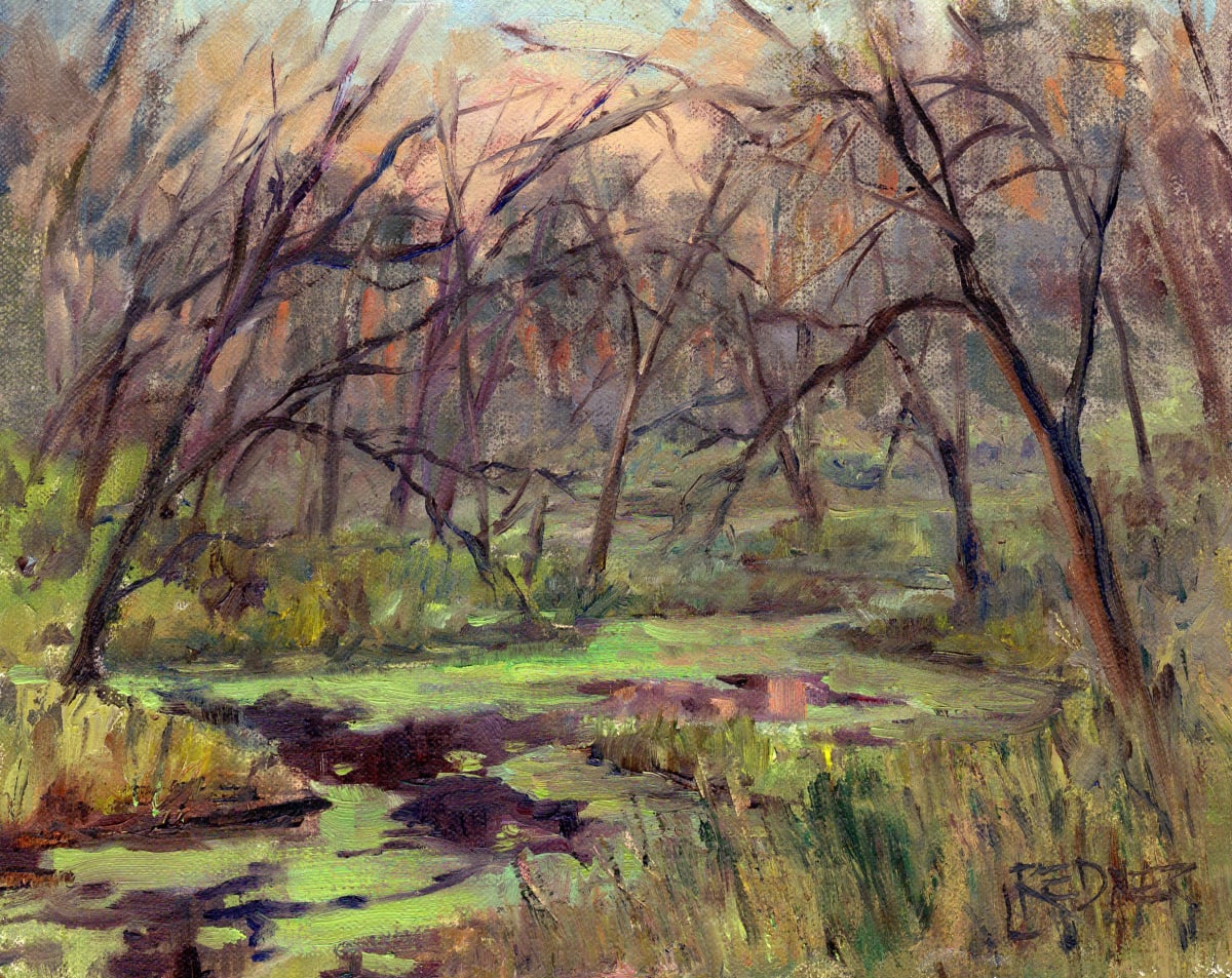 Marsh at Dusk: 7 Bridges (plein air) 