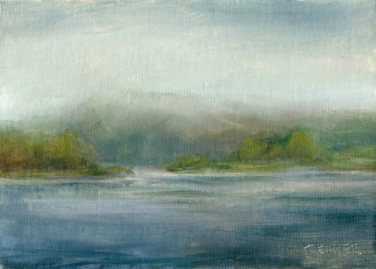 Morning Mist on the River by Lynette Redner 