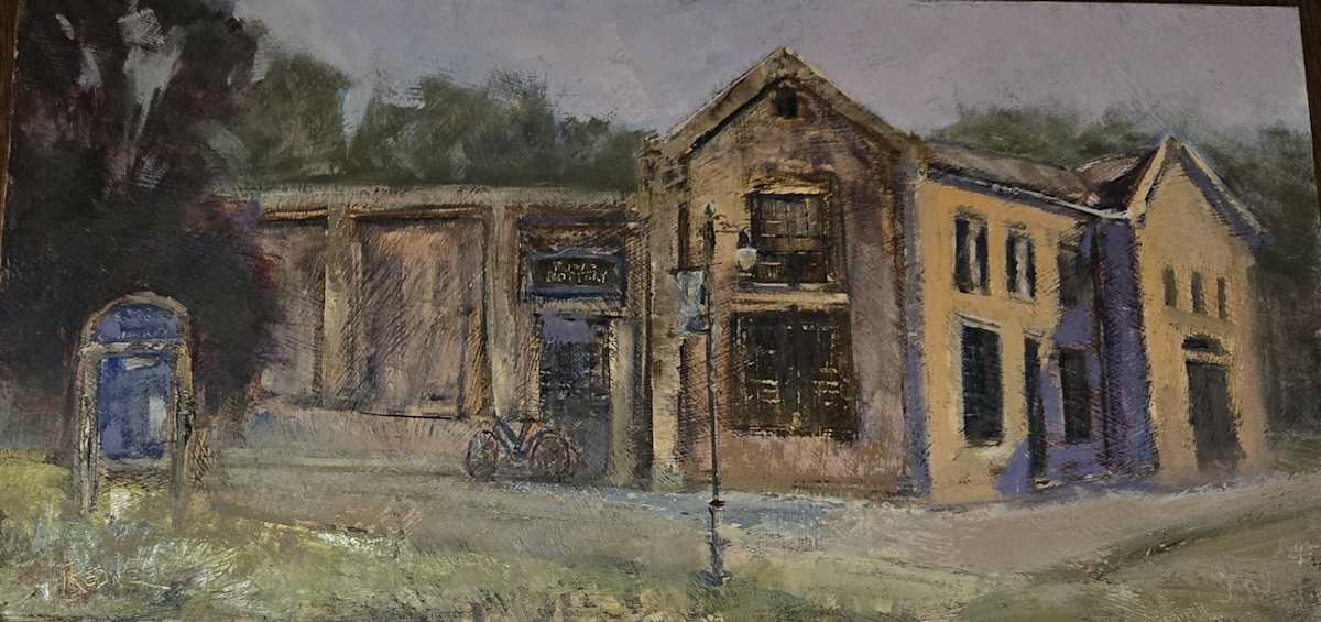 Cambridge Rowe Pottery Building by Lynette Redner, Image 1.