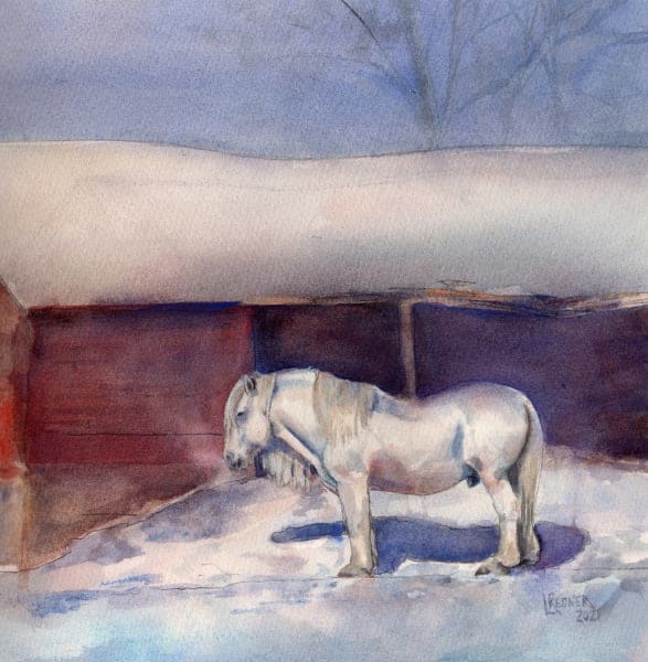 On a Cold Sunny Winter Day by Lynette Redner 