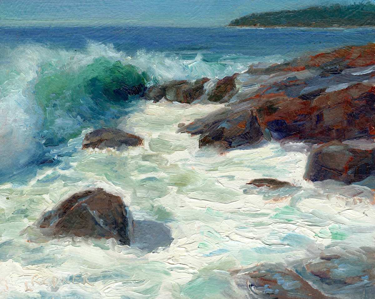 Surf is Up on the Rocks by Lynette Redner 