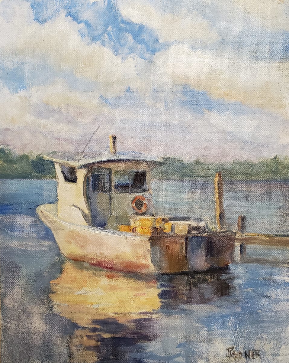 The Endeavor Awaits (plein air) by Lynette Redner 