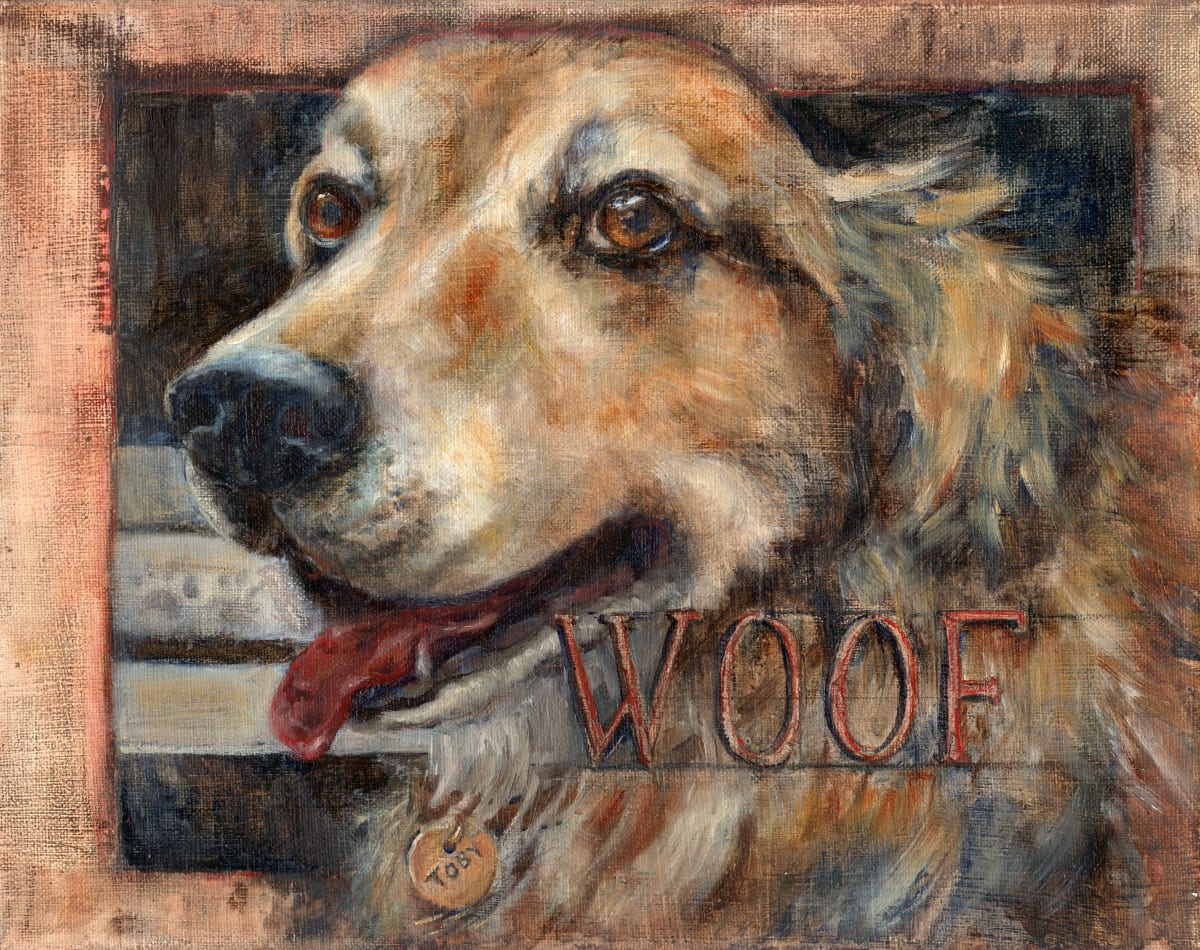 Woof: Barnyard Talk Series by Lynette Redner  Image: WOOF