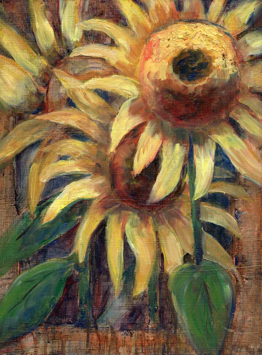 Growing Together: Sunflowers by Lynette Redner 