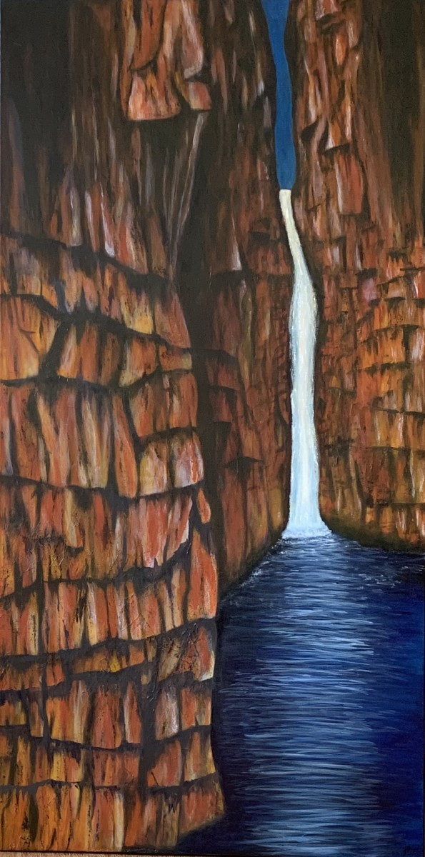Dreaming of Kimberley Gorges 152x76cm by Di Parsons 