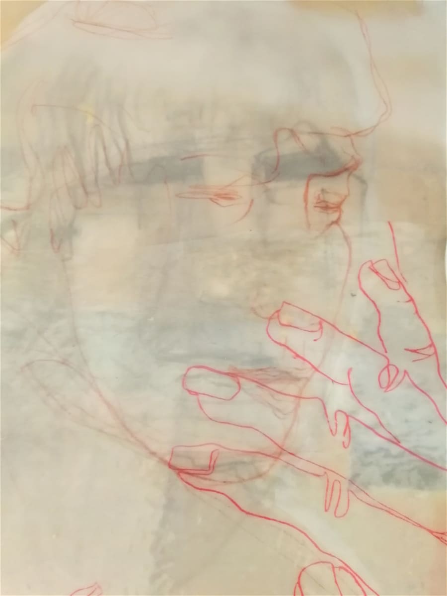sous-jacente - lignes rouge 2 / les ephemères by Nina Urlichs 