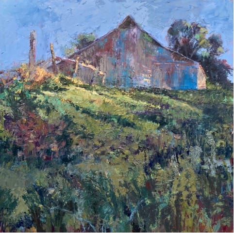 Dawn Walking Series, Barn by Annie Helmericks-Louder, Image 1.