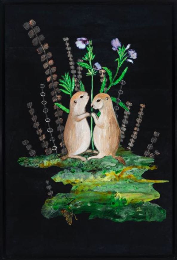 Black-tailed Prairie Dog, Prairie Sage by Nancy Friedemann-Sánchez, Image 1.