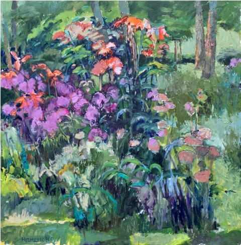 Dawn Walking Series, Irises by Annie Helmericks-Louder, Image 1.