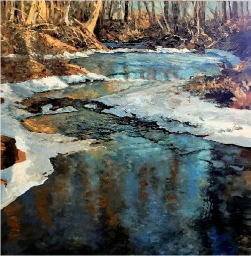 Brawley Creek, January Freeze by John  Louder 