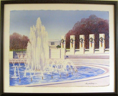 World War II Memorial (D.C.) by Margaret Huddy 