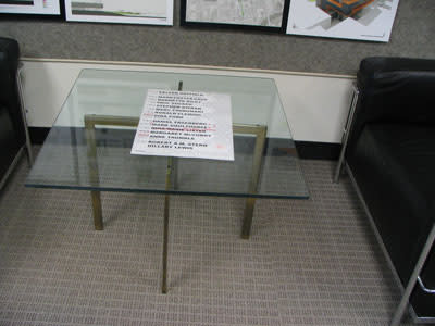 Barcelona Table (2 of 2) by Ludwig Mies van der Rohe 