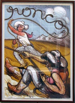 Bronco (diptych, right panel) by Luis Jimenez 