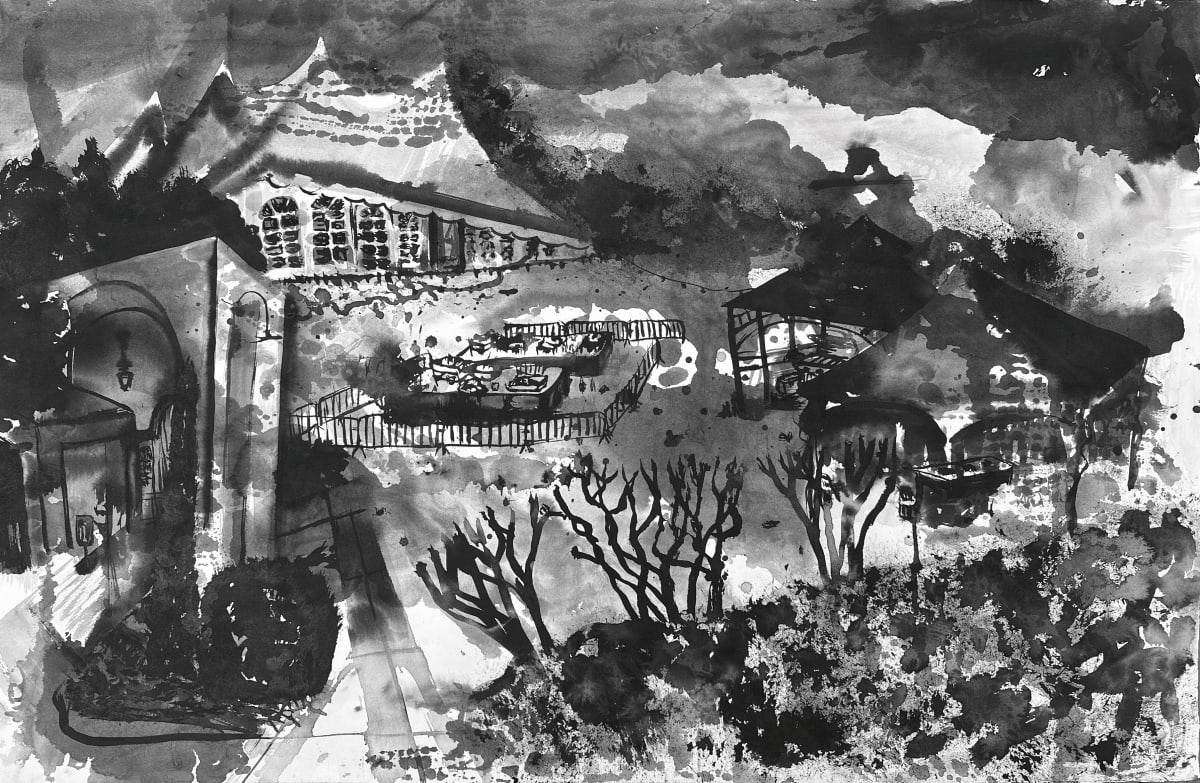 Landscape Sketch, Temporary Venue (Athens, Georgia) by Vivian Liddell 