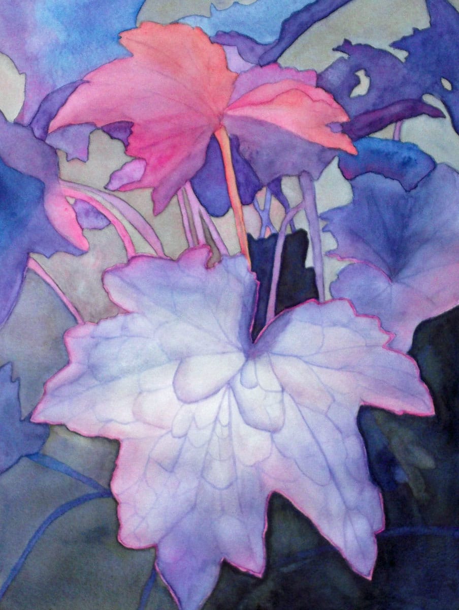 "Heuchera" Palace Purple by Janine Wilson, Image 1.
