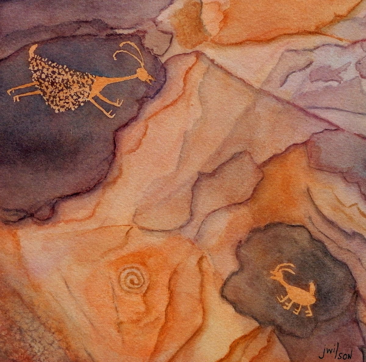 Petroglyphs - Monument Valley by Janine Wilson 
