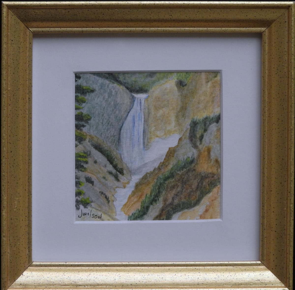 Yellowstone Waterfall by Janine Wilson 