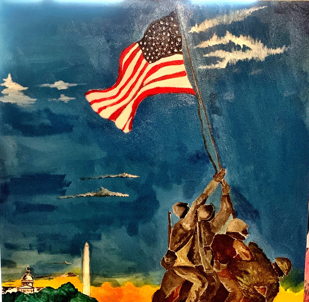 Iwo Jima monument by Christopher Hoppe 