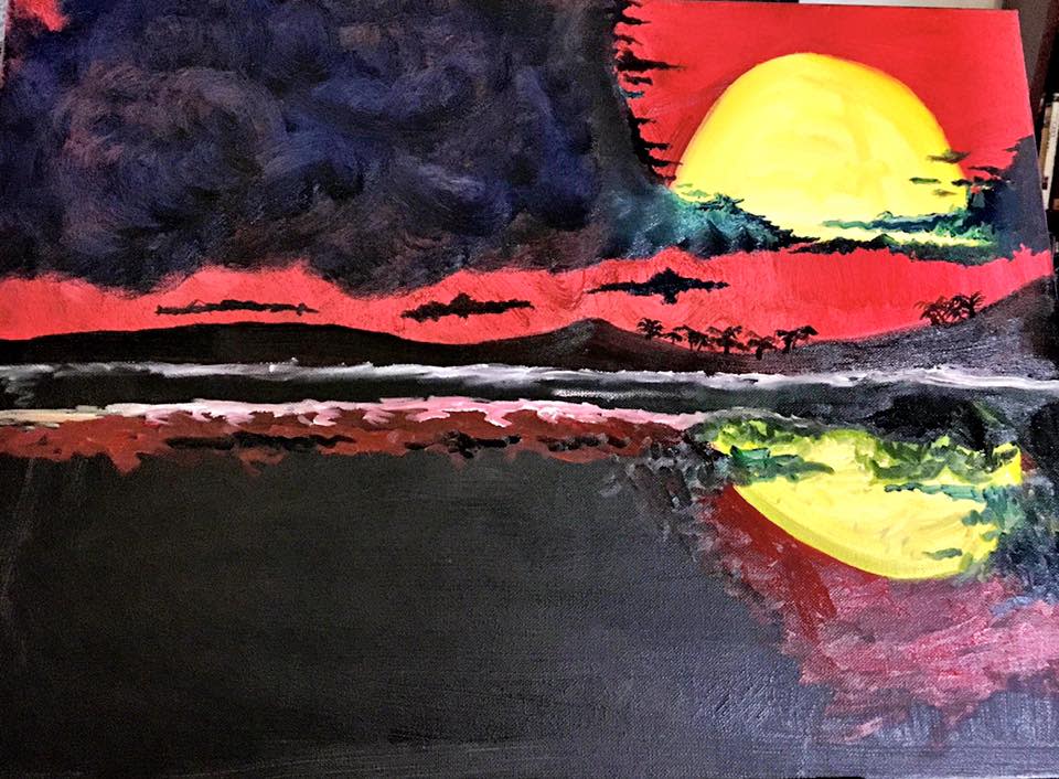 Red Sunrise by Christopher John Hoppe 