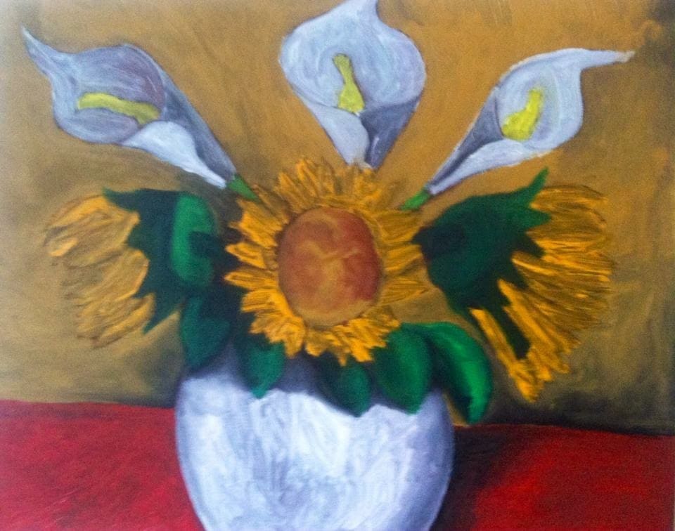 Sunflowers and Lilies by Christopher John Hoppe, Image 2.