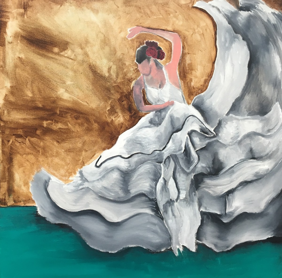 White Flamenco-SOLD by Christopher John Hoppe 