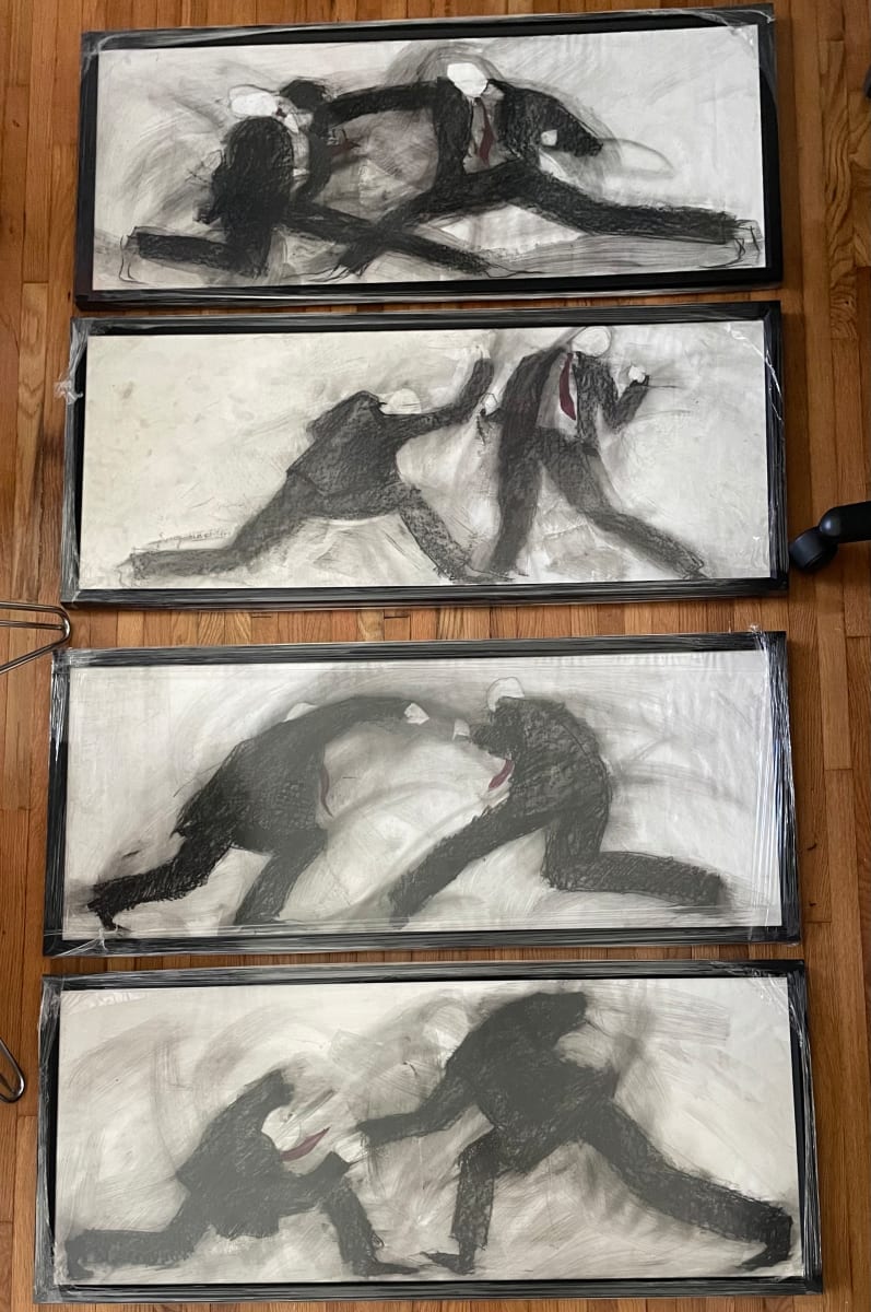 Fight Series (4 pieces) by Patty Suau, Image 1.