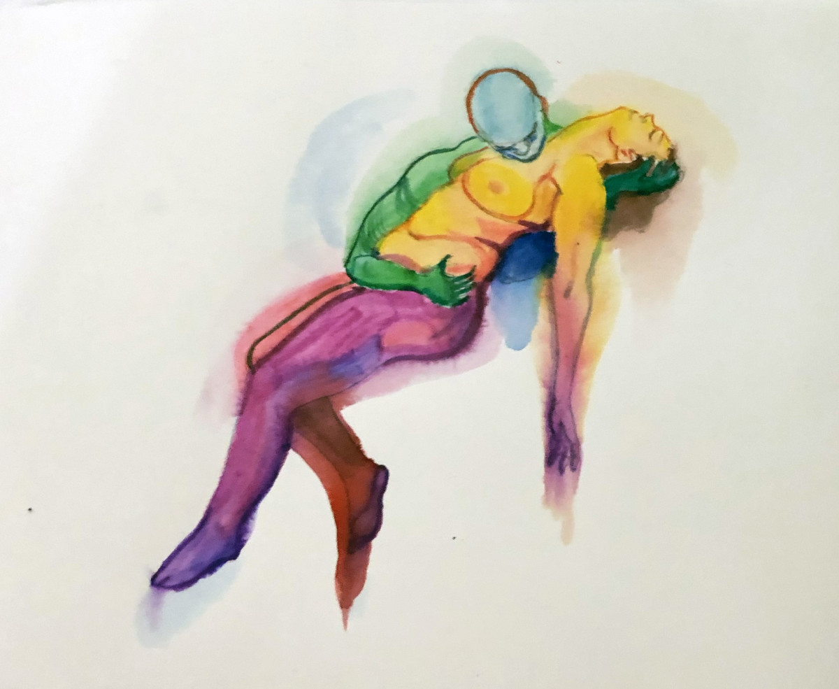 Untitled sketch 2 (unframed) by Patty Suau 