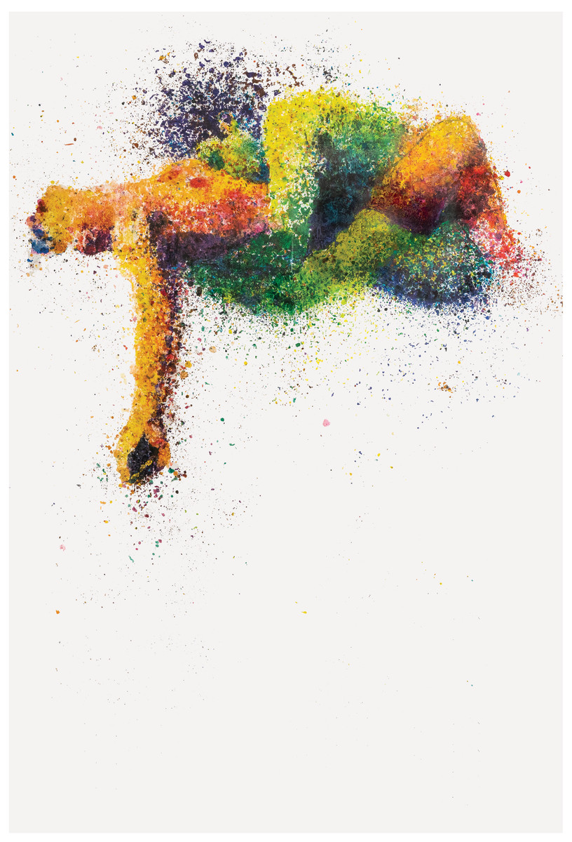 Quantum by Patty Suau  Image: This large scale piece was a meditation on surrender to a life guided by pleasure. Was $5300. Frame included