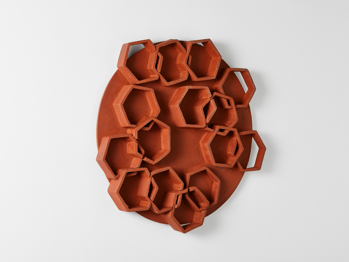 Interlacing Hexagons on a Circle (Wall Mount) by BEN MEDANSKY 