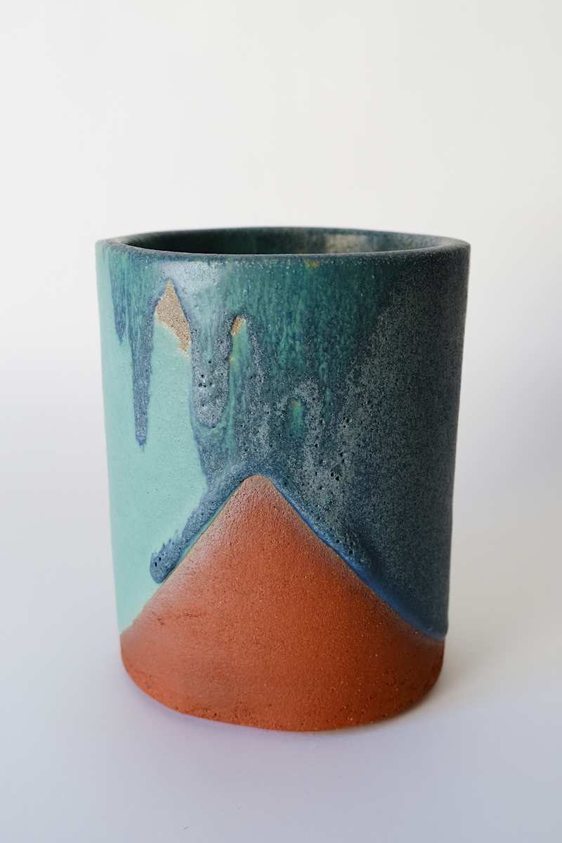 Blue/Green Intersecting Vessel by BEN MEDANSKY, Image 1.