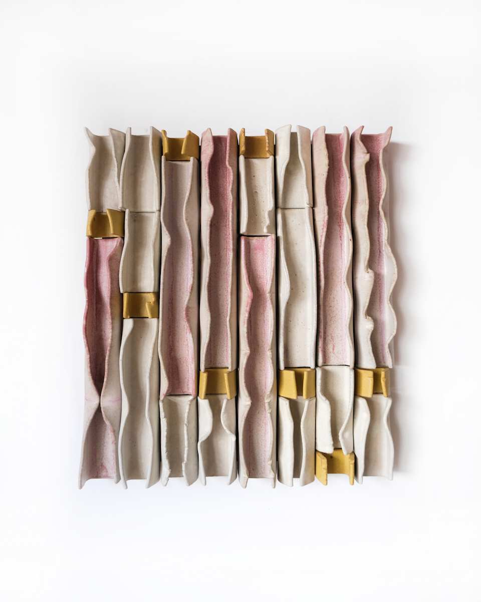 Wave Study in Blush and Orchre by BEN MEDANSKY 