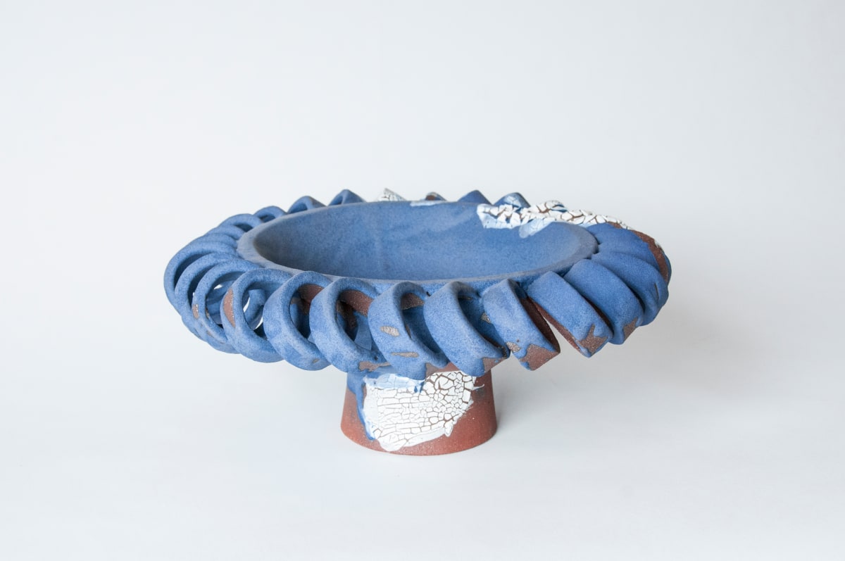 Blue Radial Hoops by BEN MEDANSKY 