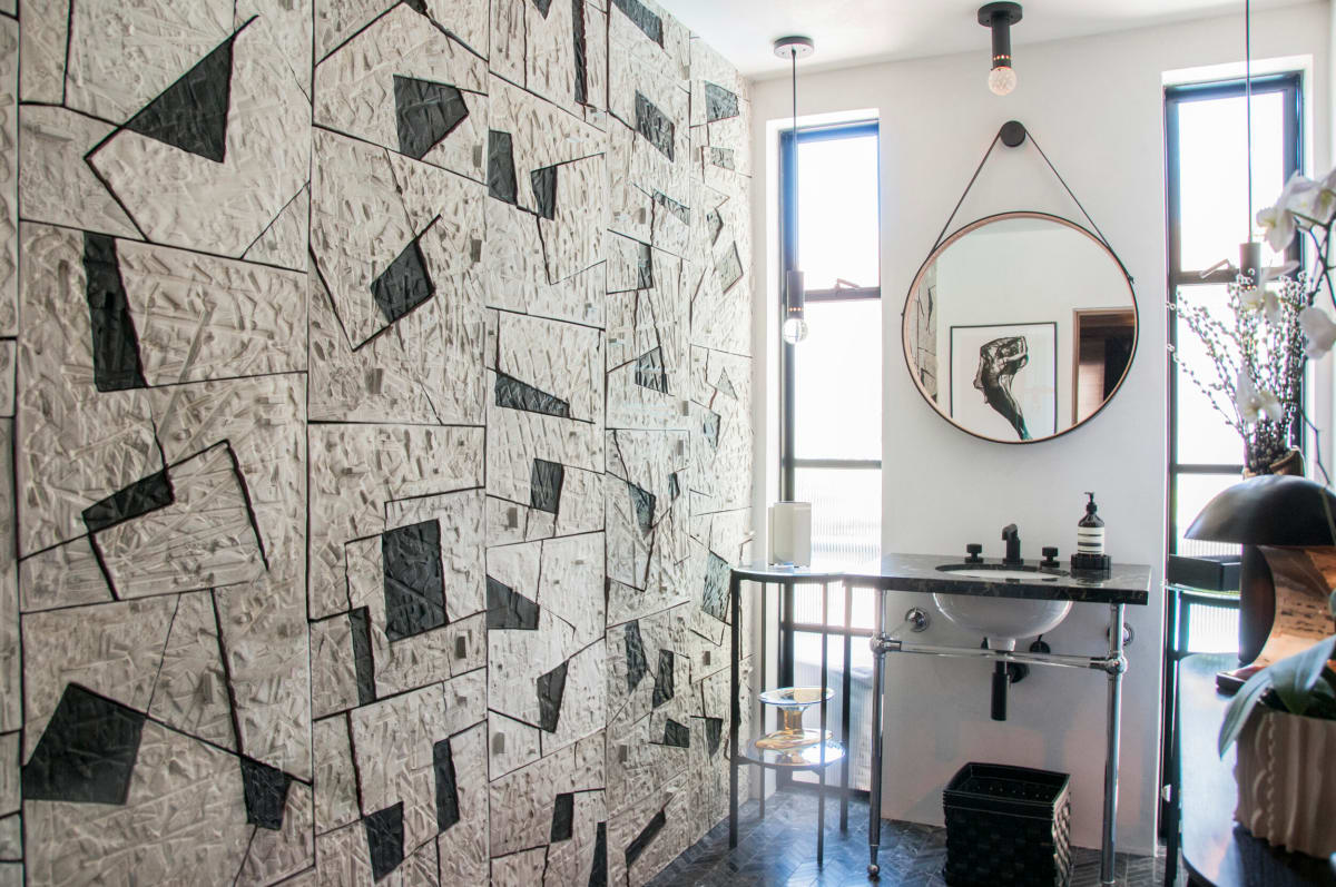 Tangled Rectangle Wall, Private Residence, Los Angeles by BEN MEDANSKY 