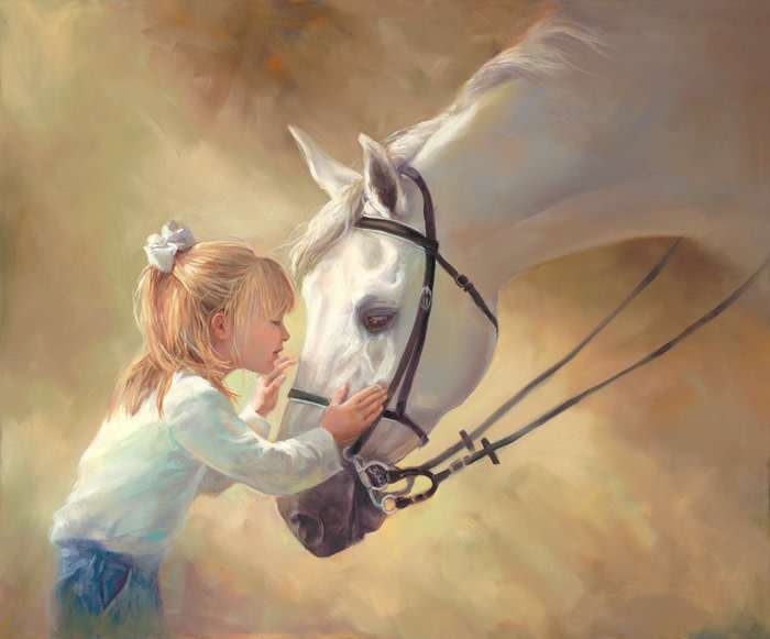3rd Place – Laurie Snow Hein - “Horse Kisses” – www.lauriesnowhein.com by Laurie Snow Hein 