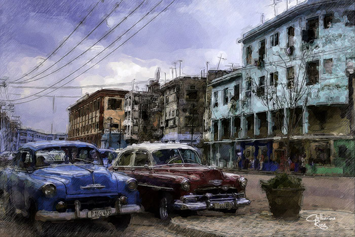 7th  Place – Catherine King - “Parked in Havana” –  www.ckingfineart.com by Catherine King 