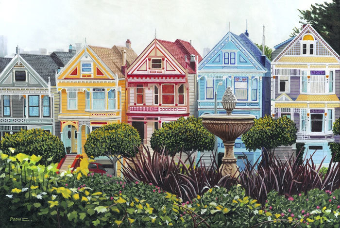 8th  Place – Tony Podue - “Painted Ladies” – www.poduestudio.com by Tony Podue 