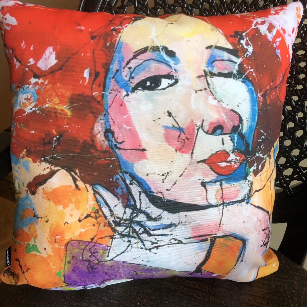 Wild Confidence Indoor Thow Pillow 16x16 by Janetta Smith 